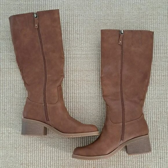 Dr Scholl's Joplin Tall Boot - Color: Dark Honey - Size: Women 9.5 - Picture 2 of 12